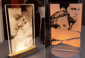 UV vs CO2 laser engrave acrylic result