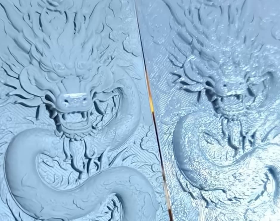 UV laser engraver cleaning 3d prints