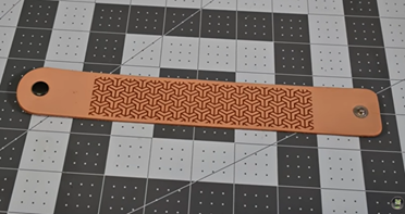 laser engrave leather