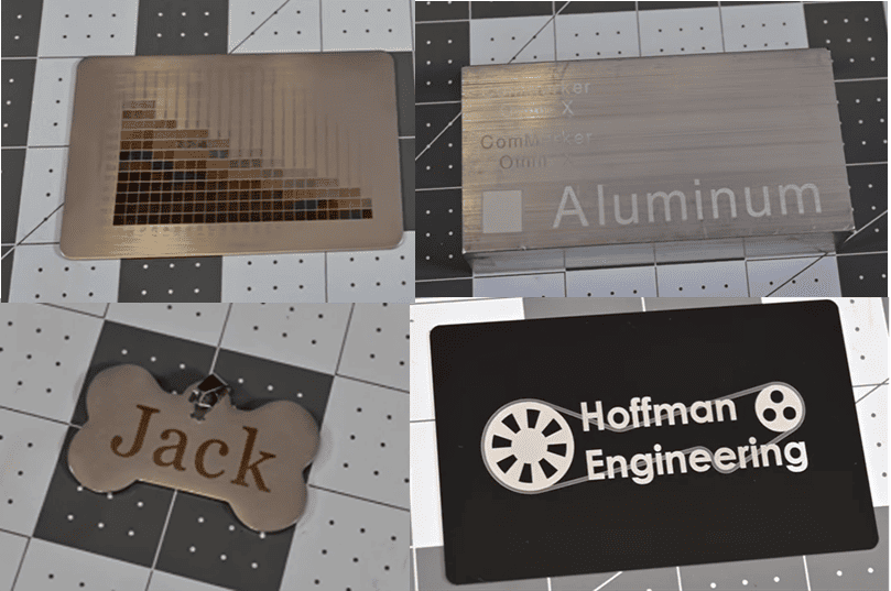 UV laser engrave metal