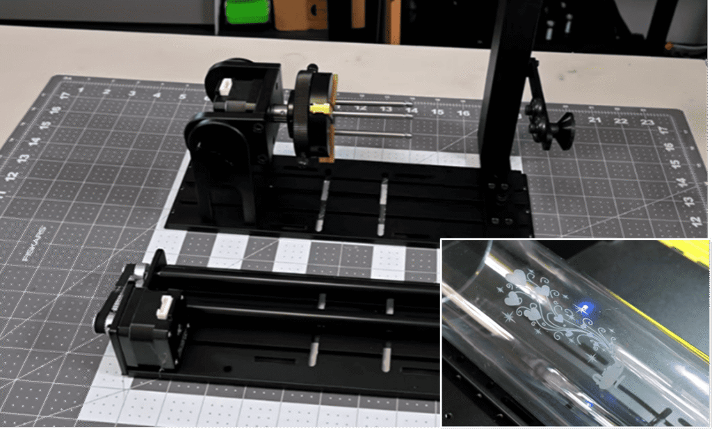 rotary laser engraving