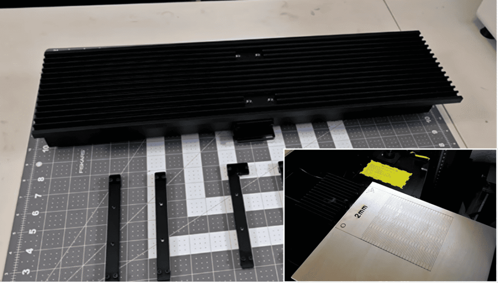 slide extension laser engraving