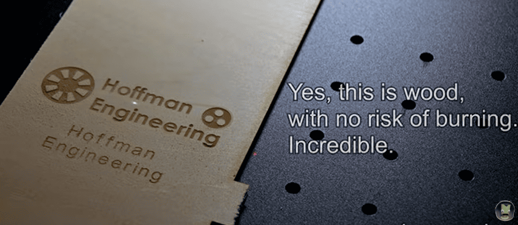 UV laser engraving wood