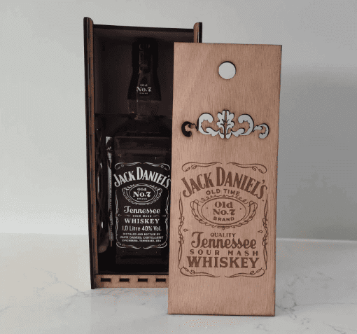 laser engraved whiskey box