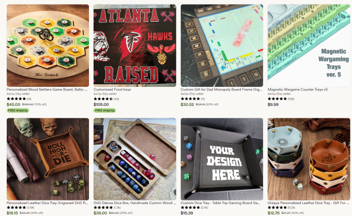 custom board game components on etsy
