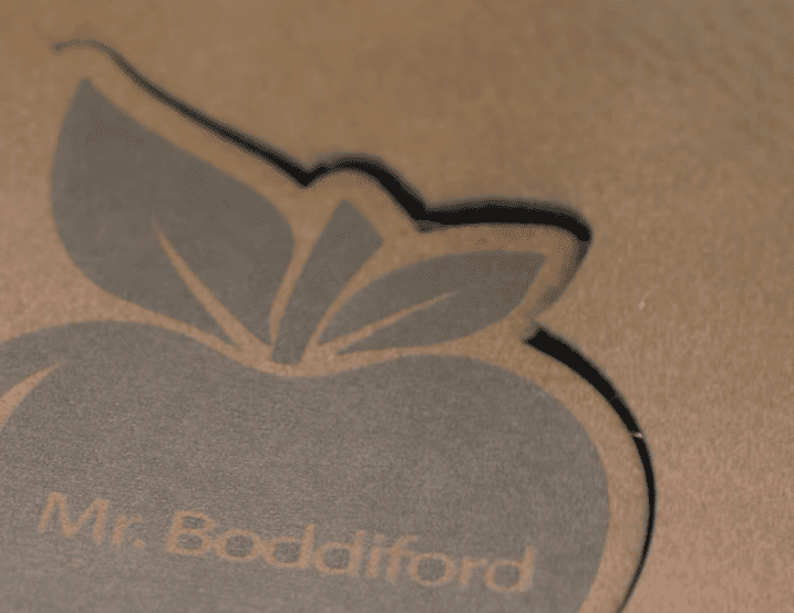Diode laser cutting leatherette