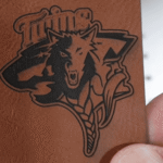 fiber laser engrave leatherette