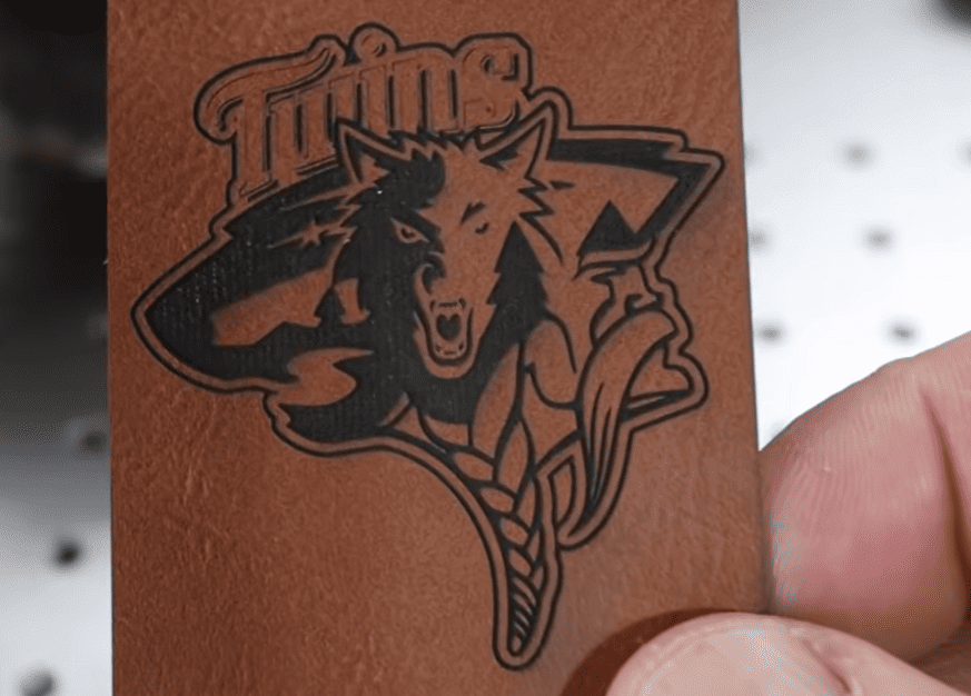 fiber laser engrave leather