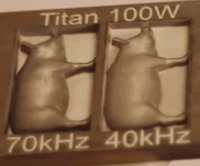 frequency difference and engraving result