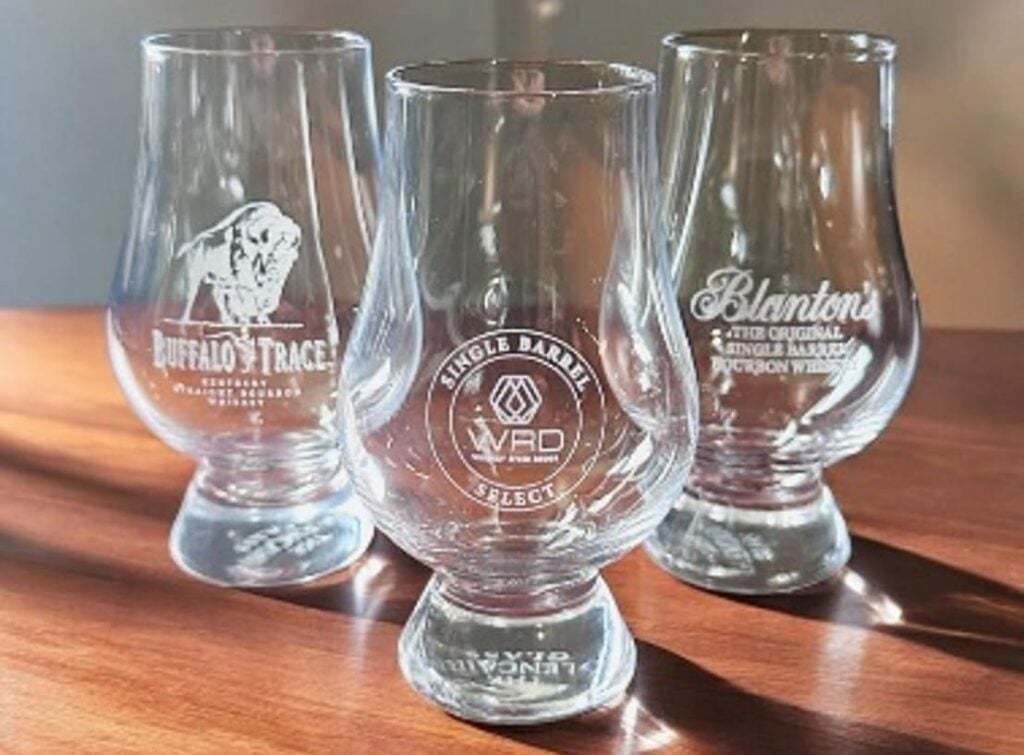 Laser Engraved Glencairn glasses