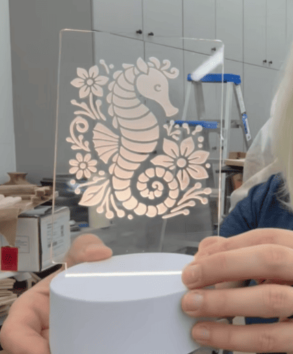 laser engraved Acrylic Night light