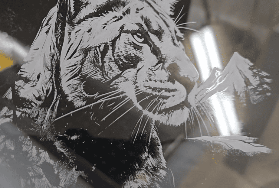 acrylic photo laser engrave