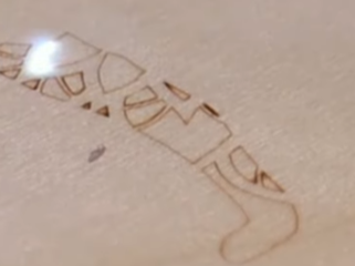 UV laser cutting edge