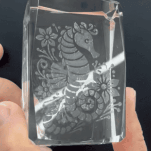 glass photo engrave