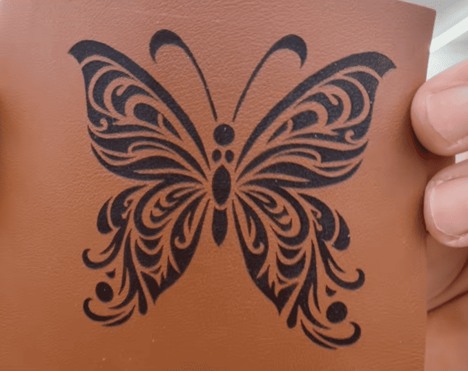 leather engraving test