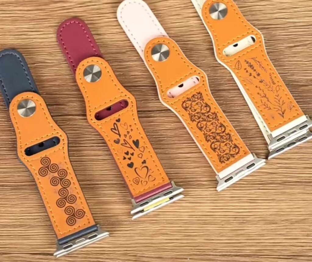 co2 laser leather Straps engrave