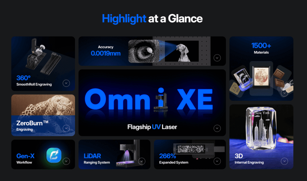ComMarker Omni XE features