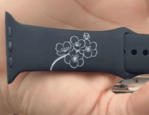 laser silicone watch straps engrave