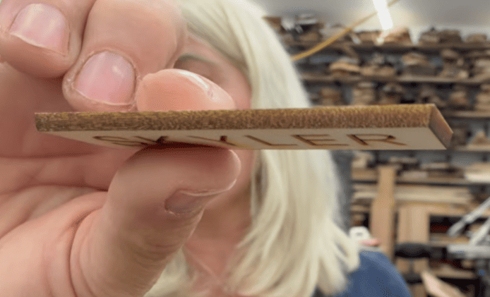 CO2 Laser cut wood