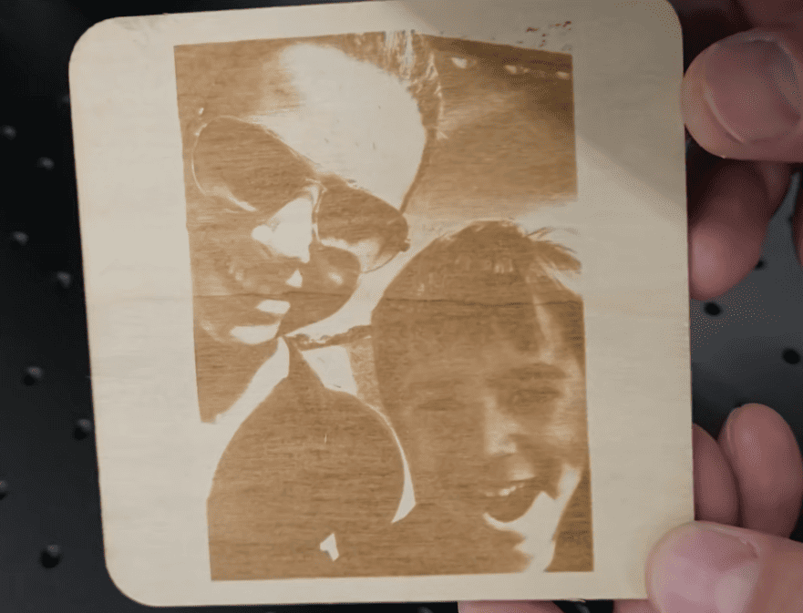 Basswood photo engraving