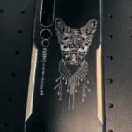 Laser TPU phone case engraving