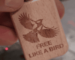 laser marking on wood