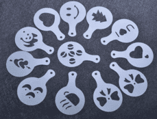 laser cut paper stencil