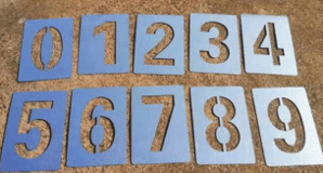 laser cut metal stencil