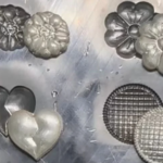 fiber laser engraved shot plates for silver jewelry