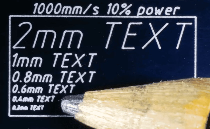 commarker cox co2 laser engraving detail