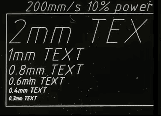 fiber laser detail marking on metal