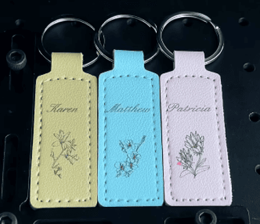 Laser Engraving Leather Tags